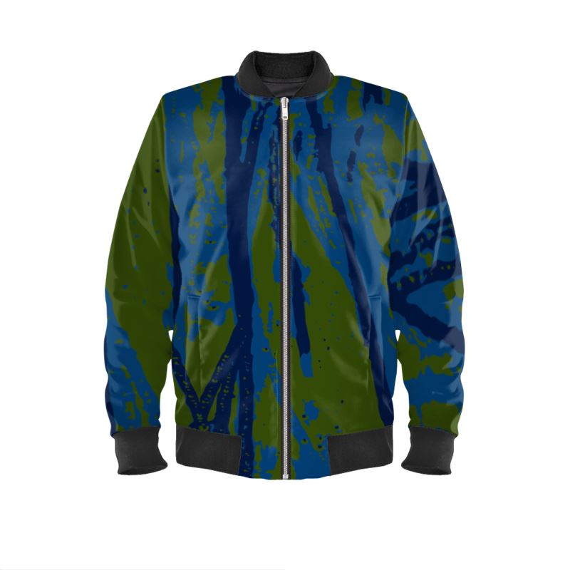Bang On Bomber Jacket - Esther blue/green