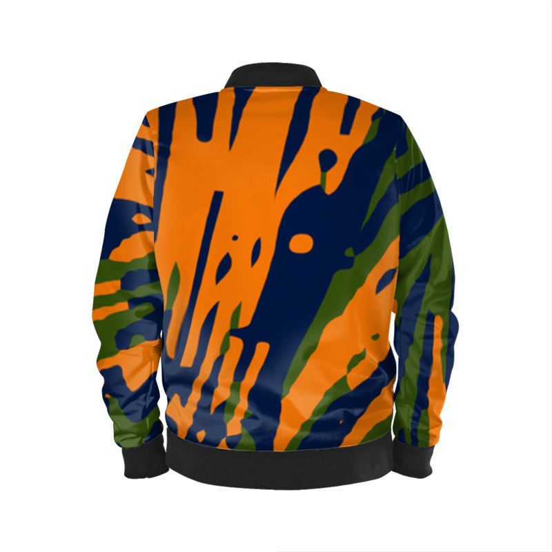 BANG ON Bomber Jacket - Fan orange/green/blue