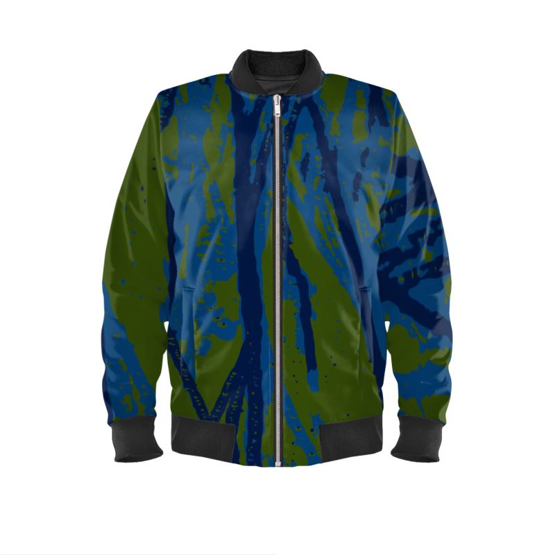 Bang On Bomber Jacket - Esther blue/green