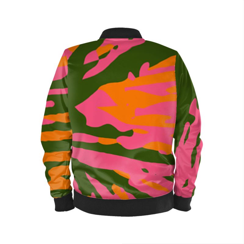 BANG ON Bomber Jacket - Fan pink/orange/green