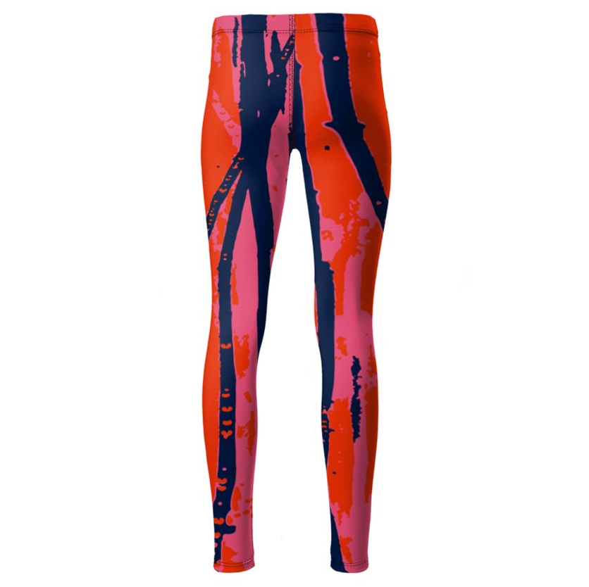 LEGENDARY High-Waisted Leggings - Esther Red/Pink/Blue