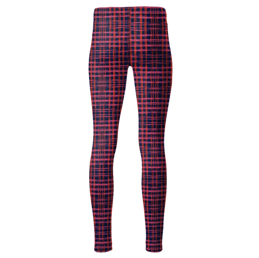 LEGENDARY High-Waisted Leggings - Zapillo Plaid Red/Pink/Blue